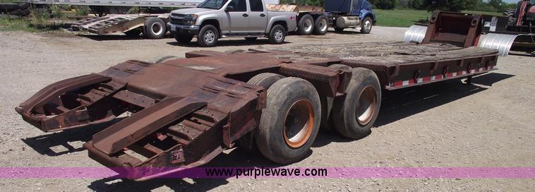 image for item A4144 1972 Fruehauf 25 ton lowboy trailer