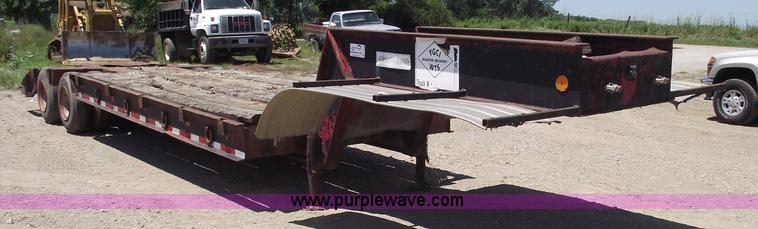 image for item A4144 1972 Fruehauf 25 ton lowboy trailer