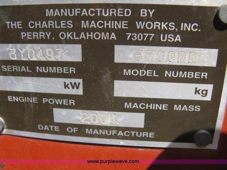 image for item A4282 2004 Ditch Witch 3700 trencher