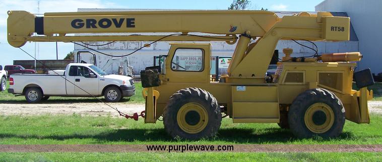 image for item A4551 Grove RT58 rough terrain crane
