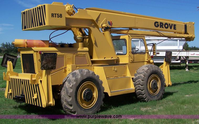image for item A4551 Grove RT58 rough terrain crane