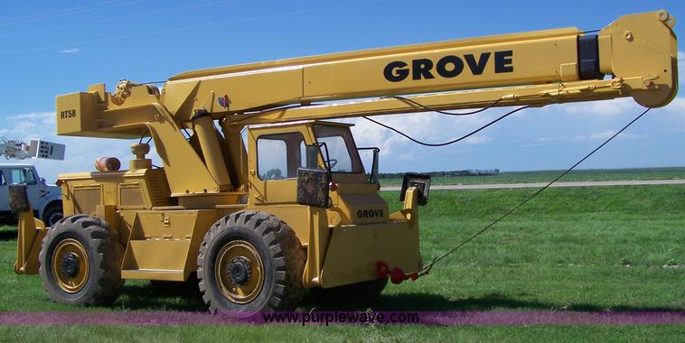 image for item A4551 Grove RT58 rough terrain crane