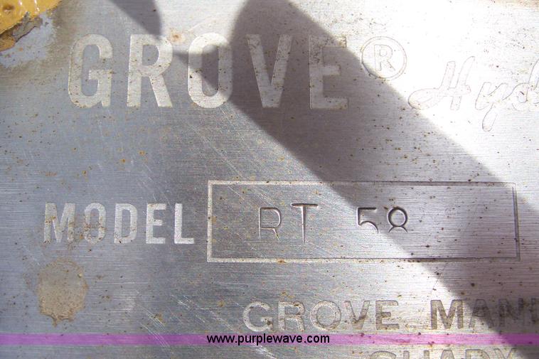 image for item A4551 Grove RT58 rough terrain crane