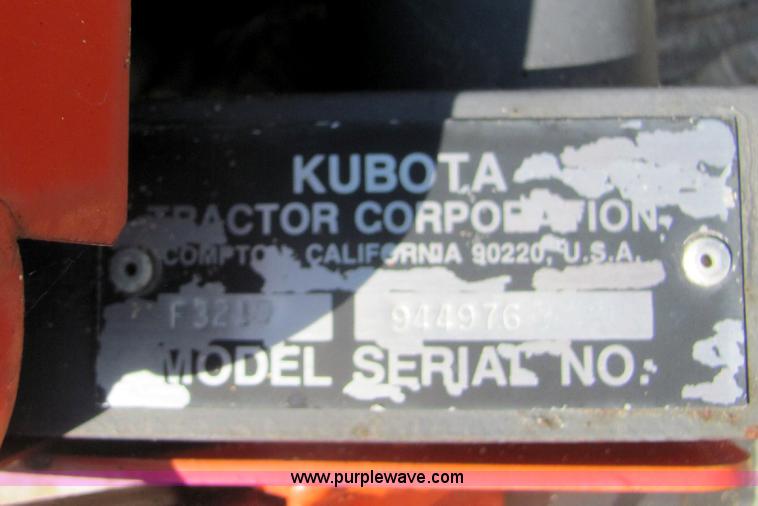 image for item A9109 Kubota F3219 5' broom
