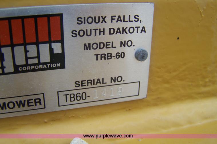 image for item B3531 Tiger TRB60 5' side swing boom mower