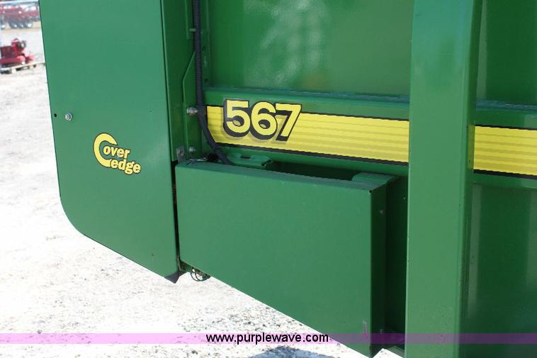 image for item A3600 John Deere 567 mega wide round baler