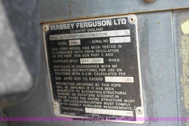 image for item A3606 1998 Massey-Ferguson 4253 tractor
