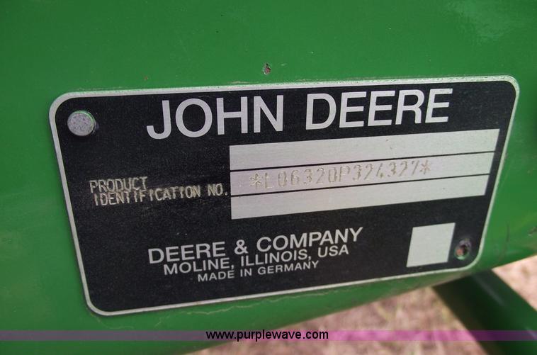 image for item A4071 2002 John Deere 6320P tractor