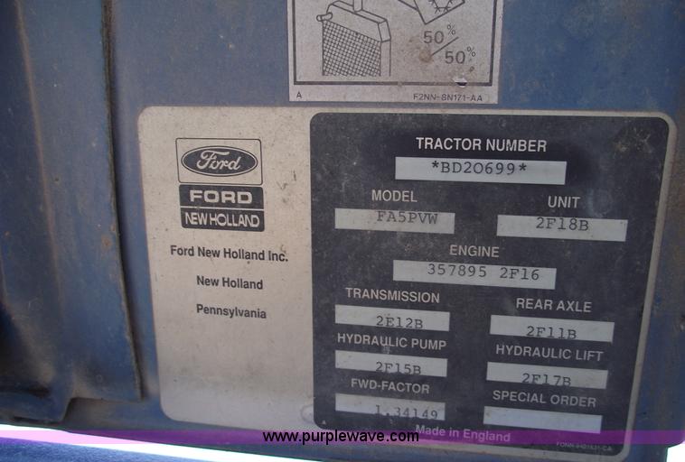 image for item A4090 1992 Ford 7740 Powerstar SLE MFWD tractor