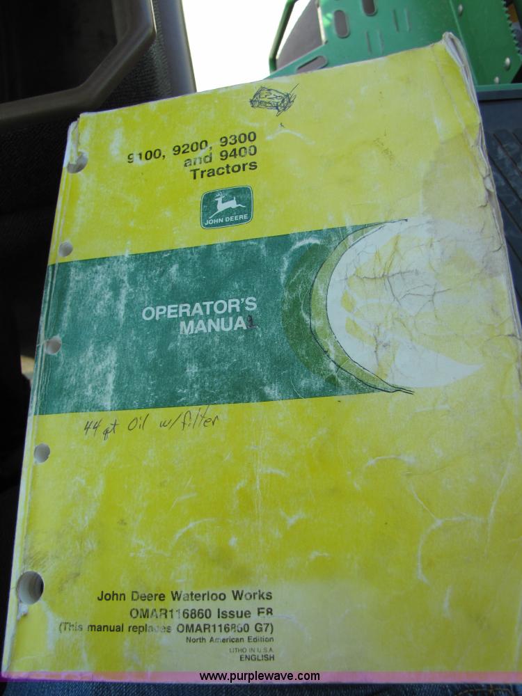 image for item A4655 1998 John Deere 9300 4WD tractor