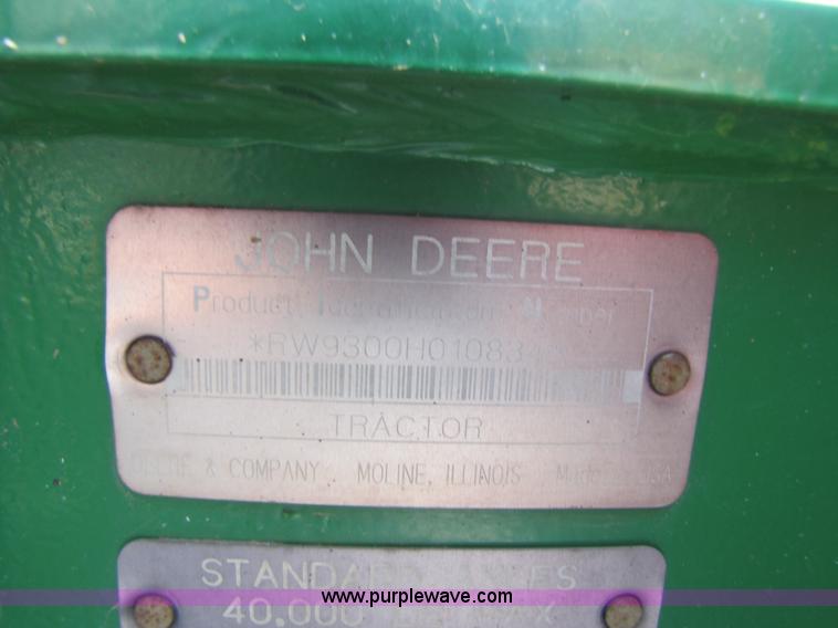 image for item A4655 1998 John Deere 9300 4WD tractor