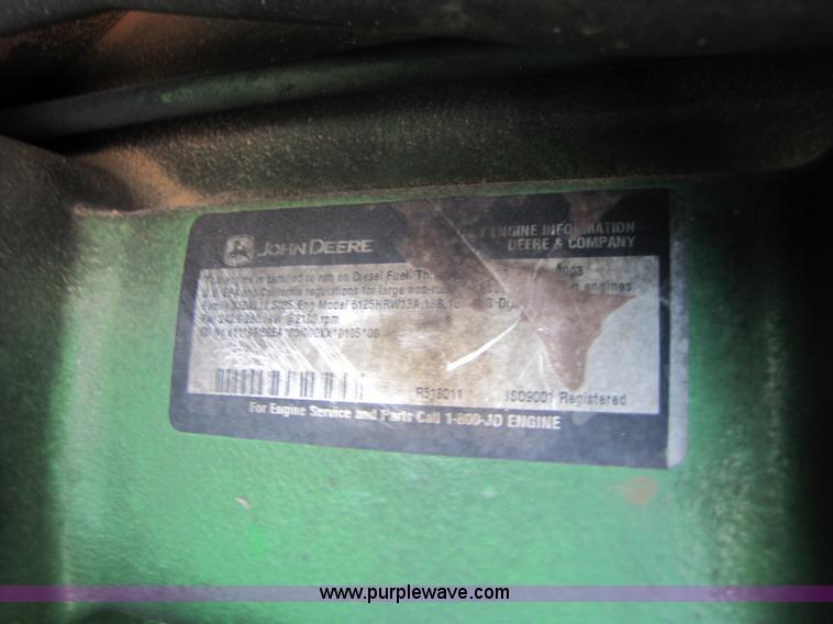 image for item A4656 2003 John Deere 9320 4WD tractor