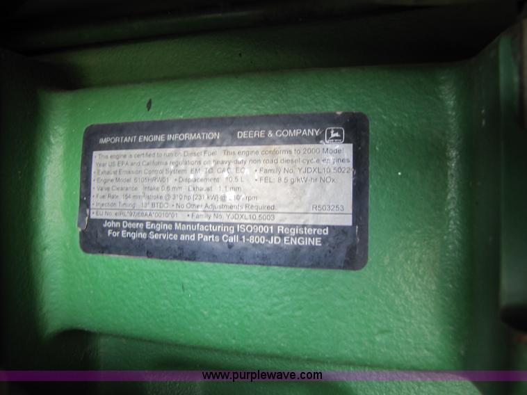 image for item A4658 2000 John Deere 9200 4WD tractor