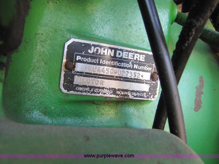 image for item A4666 1988 John Deere 4450 MFWD tractor