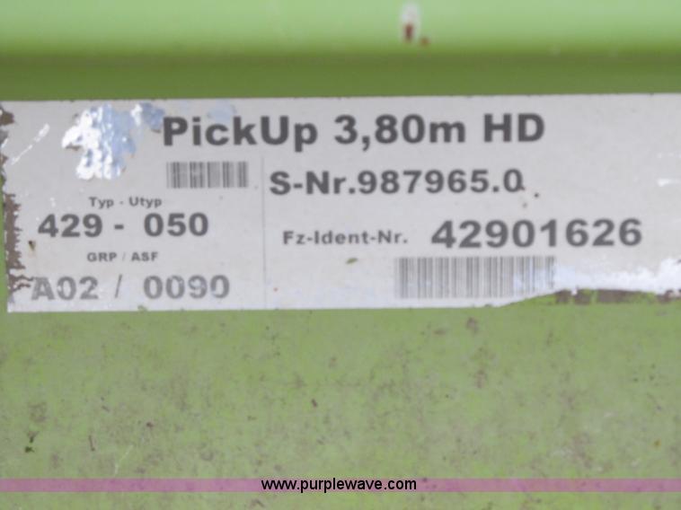 image for item A5224 Claas PU380HD windrow pickup head