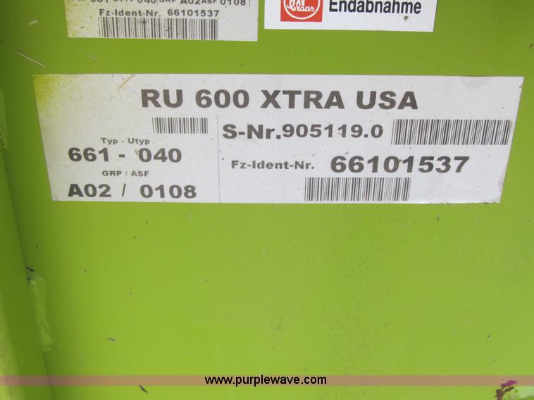 image for item A5228 2003 Claas RU600 rotary forage header