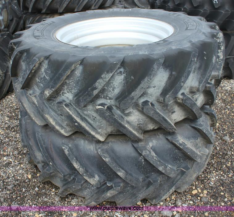 image for item B9832 (2) Michelin 480/70R30 wheels and tires