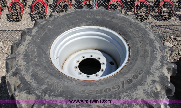 image for item B9843 (2) Goodyear 900/60R32 wheels and tires