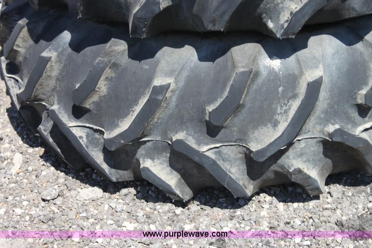 image for item B9854 (2) Goodyear 18.4-30 tractor tires and wheels