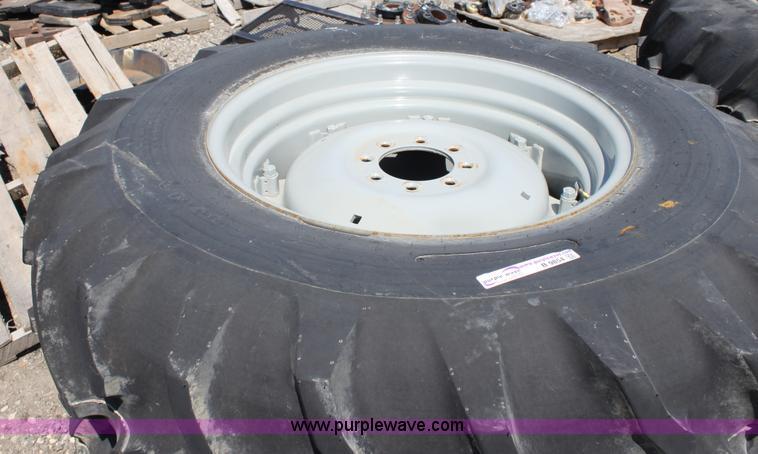 image for item B9854 (2) Goodyear 18.4-30 tractor tires and wheels