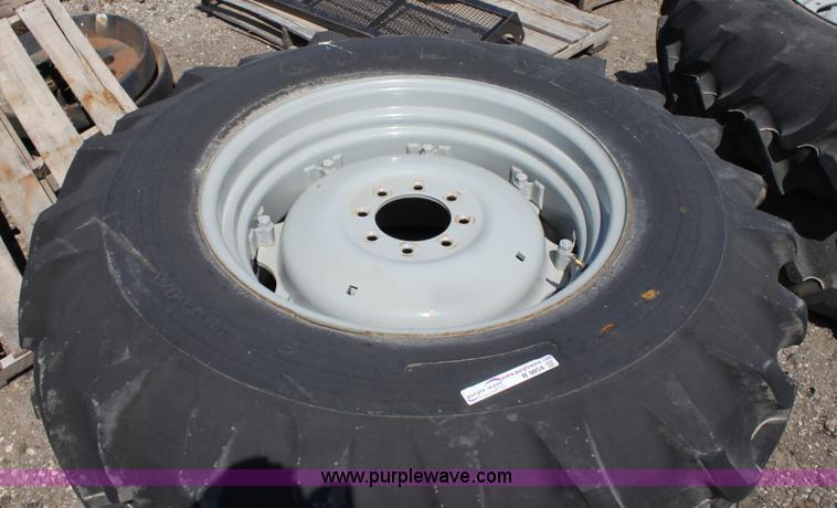 image for item B9854 (2) Goodyear 18.4-30 tractor tires and wheels