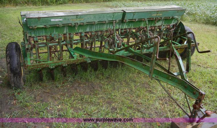 image for item D9671 John Deere FB grain drill with grass seed boxes
