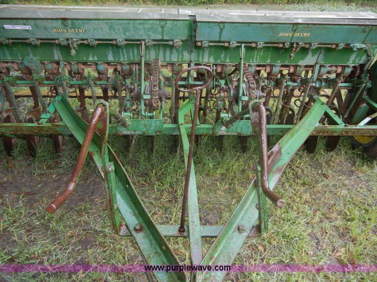 image for item D9671 John Deere FB grain drill with grass seed boxes