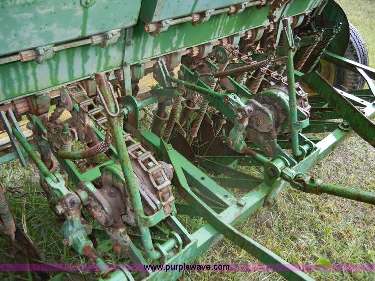 image for item D9671 John Deere FB grain drill with grass seed boxes