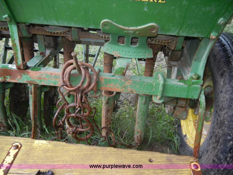image for item D9671 John Deere FB grain drill with grass seed boxes