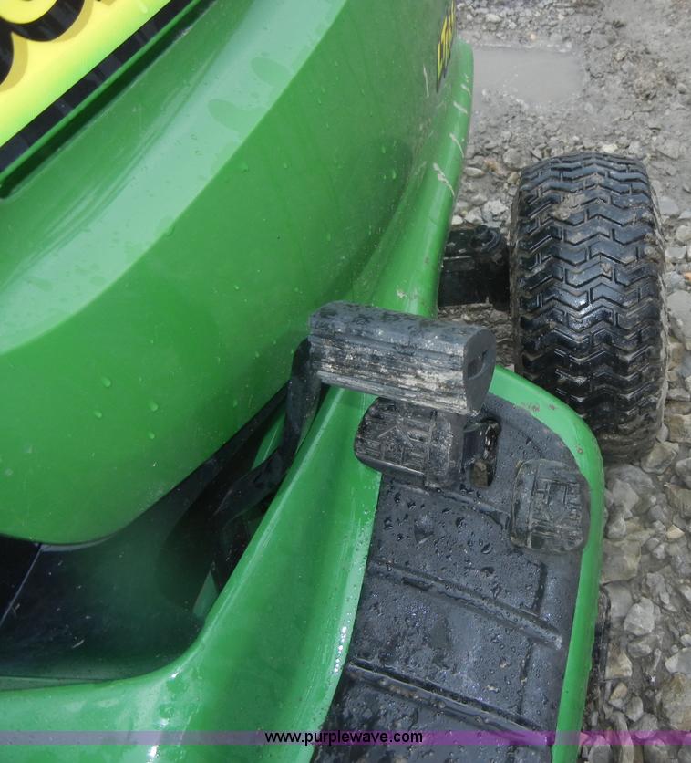 image for item D9672 John Deere LT155 lawn tractor with rear bagger