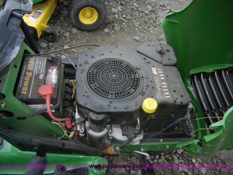 image for item D9672 John Deere LT155 lawn tractor with rear bagger