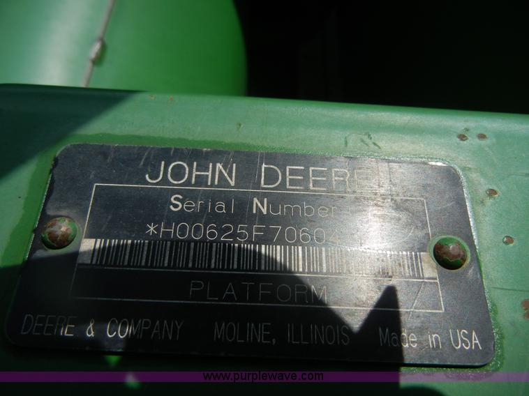 image for item D9680 John Deere 625F 25' flex head