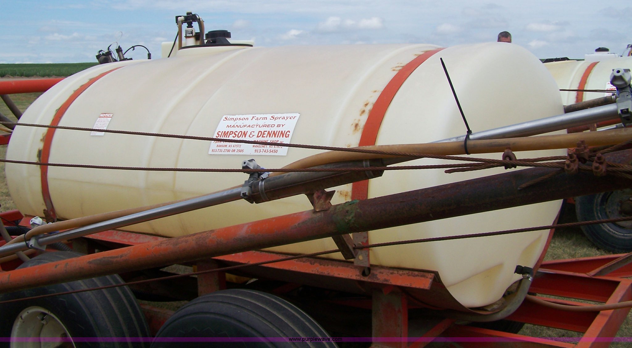 Simpson SFE500 pull sprayer in Ransom, KS Item A4516 sold Purple Wave