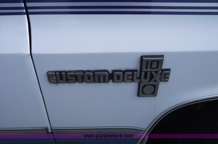 image for item A4079 1987 Chevrolet Custom Deluxe 10 pickup truck