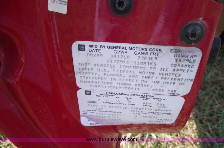 image for item A4080 1990 Buick Reatta