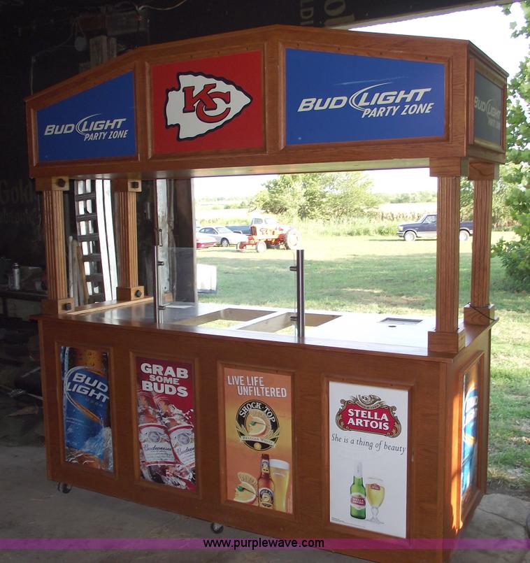 image for item A4082 Oak wood Budweiser cabana