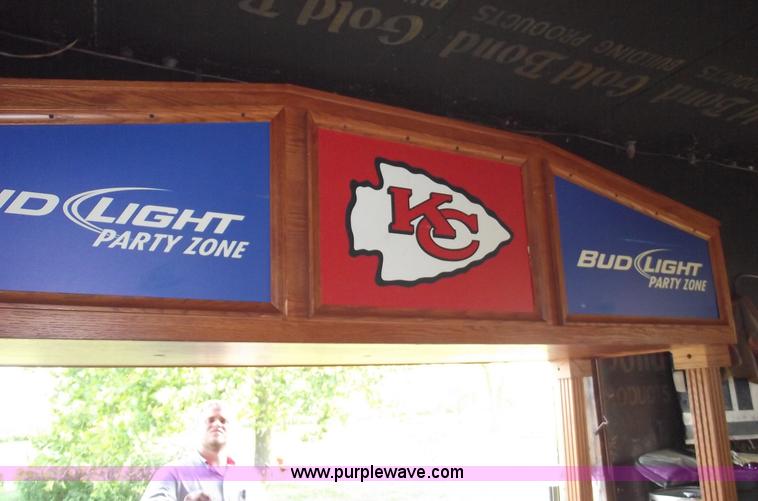 image for item A4082 Oak wood Budweiser cabana