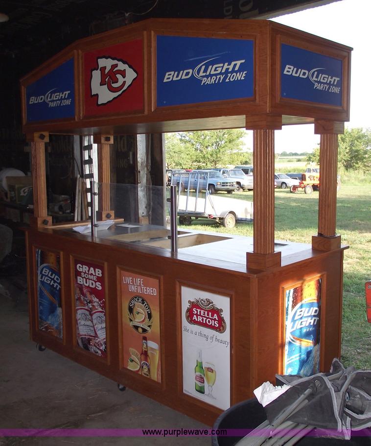 image for item A4082 Oak wood Budweiser cabana