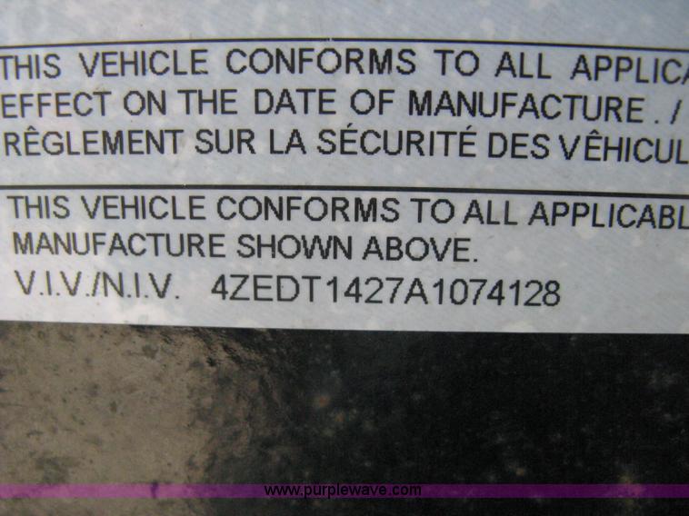 image for item A4296 2010 Load Trail dump trailer