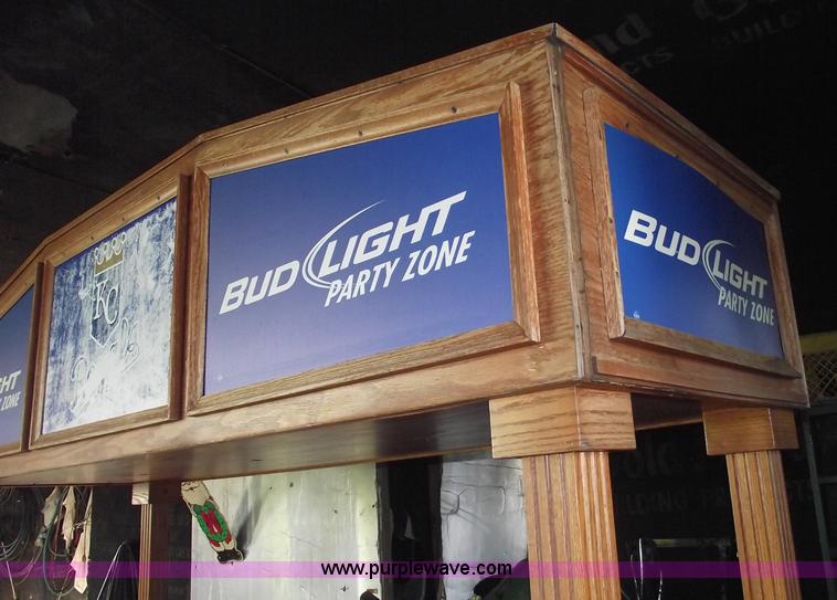 image for item A9449 Oak wood Budweiser cabana