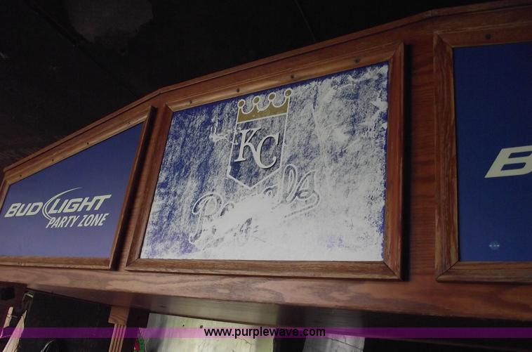 image for item A9449 Oak wood Budweiser cabana