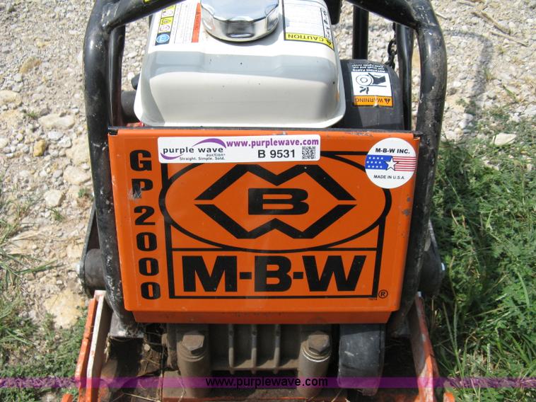 image for item B9531 MBW GP2000 plate compactor