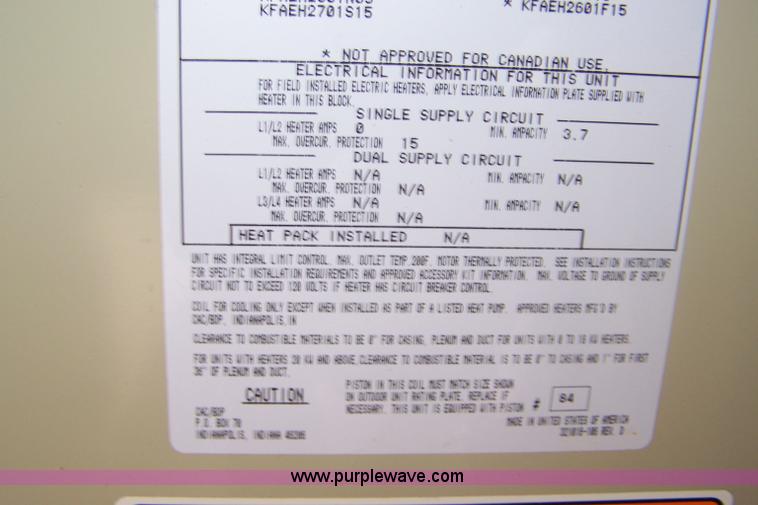 image for item C9271 AC unit and AC blower unit