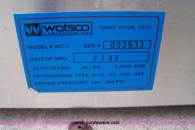 image for item C9290 Watsco WC-1 refrigerant recovery system