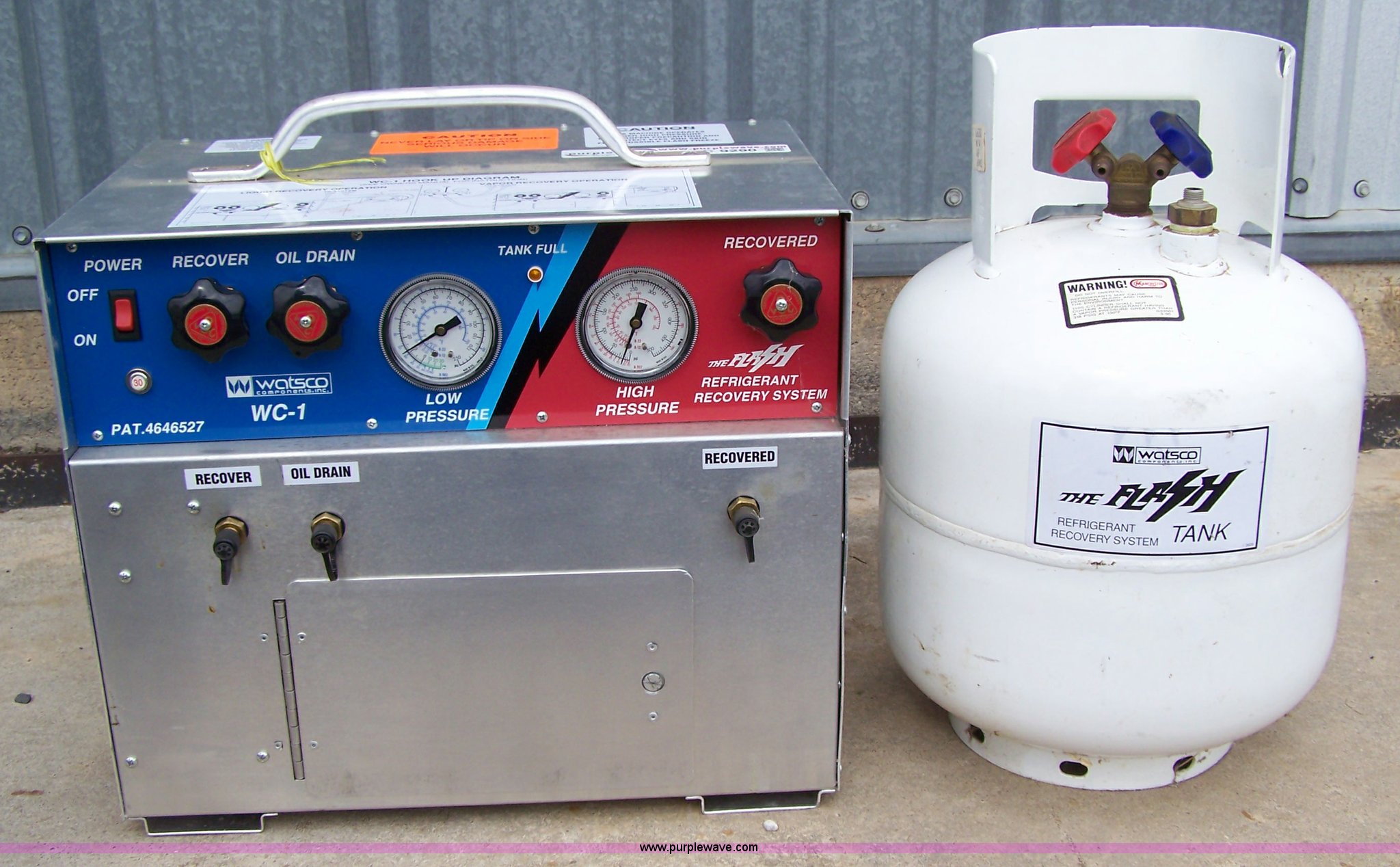 Watsco WC1 refrigerant recovery system in Ransom, KS Item C9290 sold