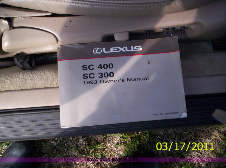 image for item A1248 1993 Lexus SC400