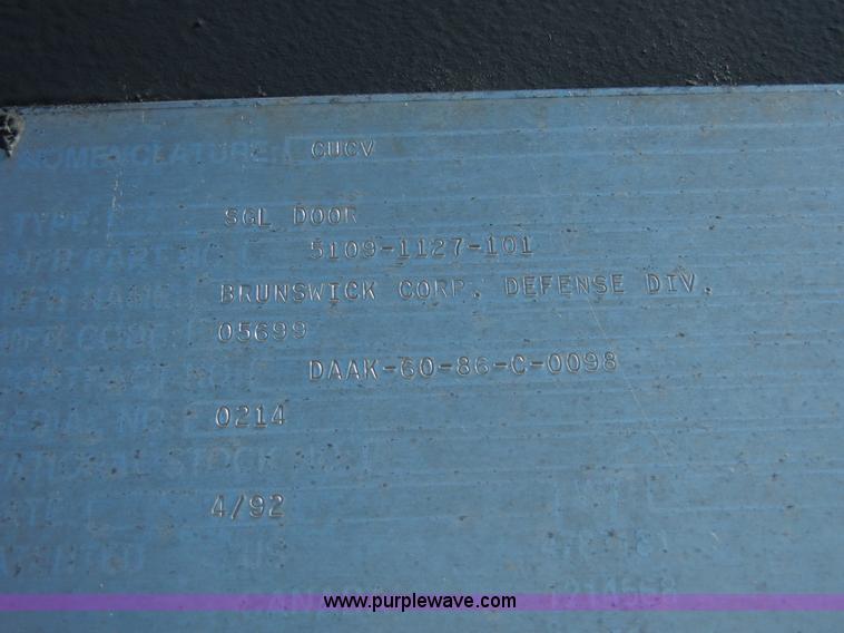 image for item D9506 1986 Chevrolet D30 Military Custom Deluxe truck