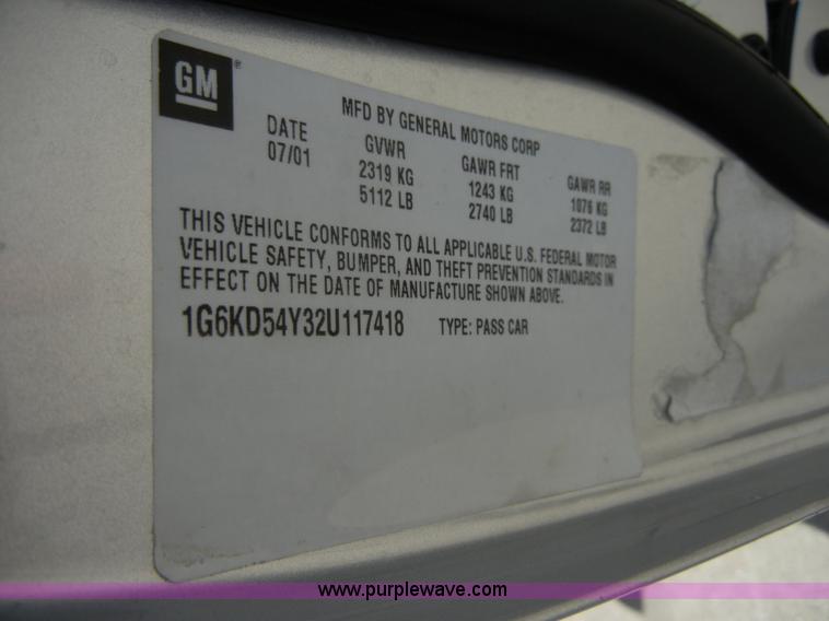 image for item D9512 2002 Cadillac DeVille