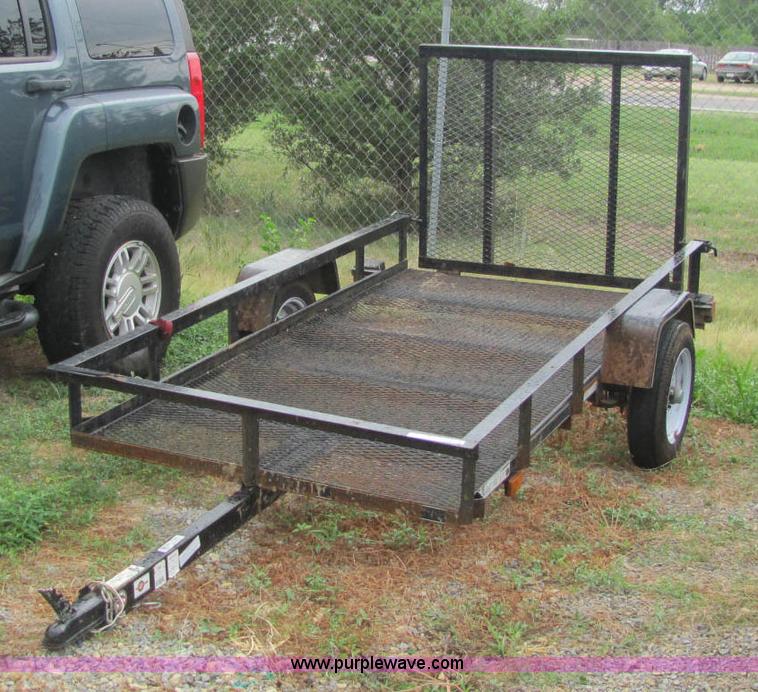 image for item F9804 4' x 8' single axle utility trailer