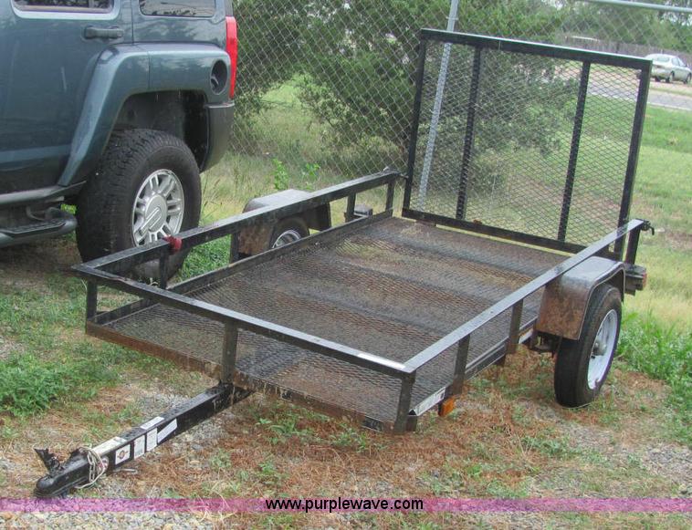 image for item F9804 4' x 8' single axle utility trailer
